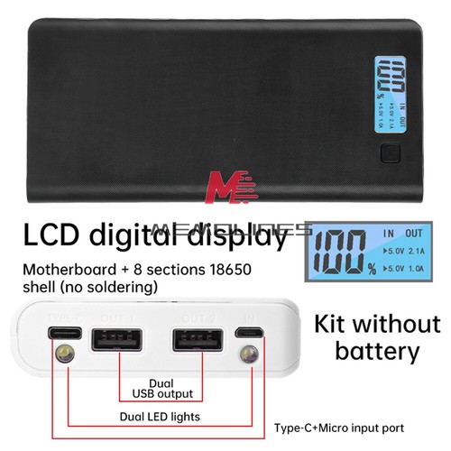 18650 box lcd mobile power - mobile,