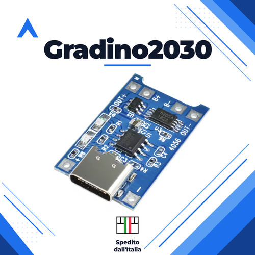 Tp4056 modulo ricarica - 5v, 1a